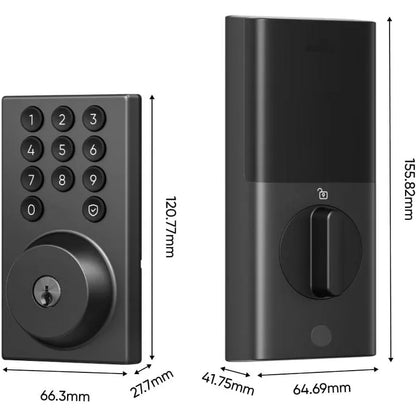Keyless Entry Smart Deadbolt Lock with Built-in WiFi and App Control