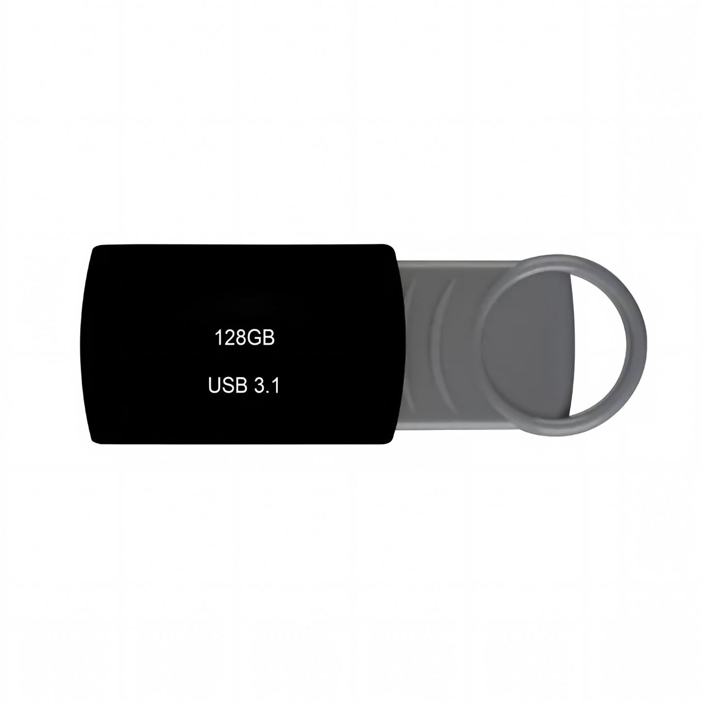 High-Speed 128GB USB 3.1 Flash Drive with Integrated Key Ring Loop