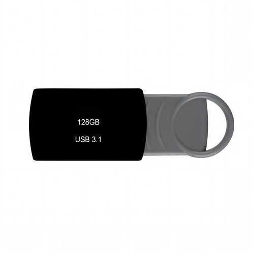 High-Speed 128GB USB 3.1 Flash Drive with Integrated Key Ring Loop