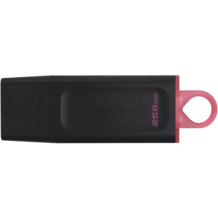 High-Capacity USB 3.2 Flash Drive with Protective Cap and Large Keyring Loop