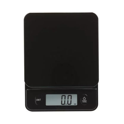 Compact Digital Kitchen Scale with Tempered Glass Platform and Tare Function
