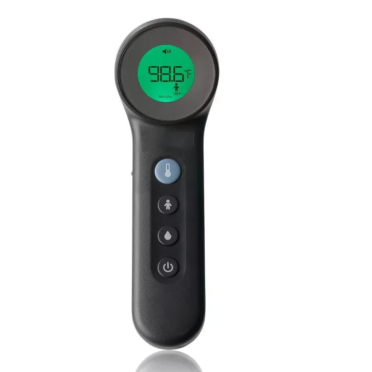 3-in-1 No-Touch Thermometer with Age-Adjusted Fever Guidance and Multi-Purpose Mode