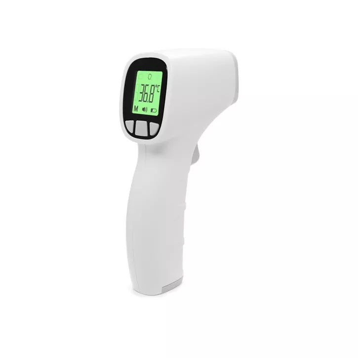 Non-Contact Infrared Forehead Thermometer with Color-Coded Fever Alert and Memory Storage