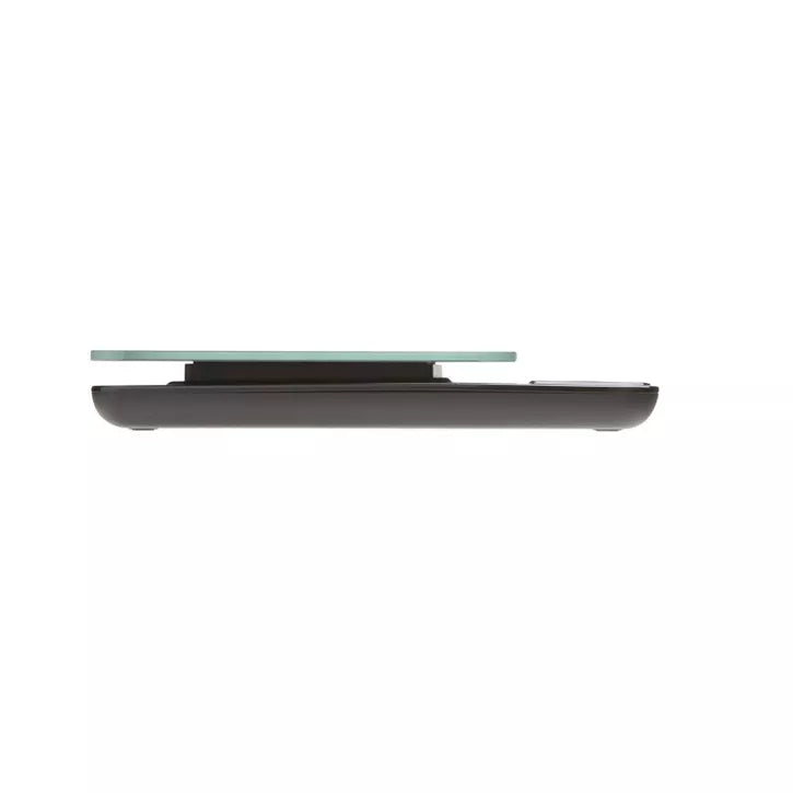 Compact Digital Kitchen Scale with Tempered Glass Platform and Tare Function