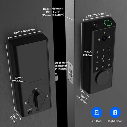 Smart Video Doorbell Lock with Fingerprint Access and Two-Way Audio