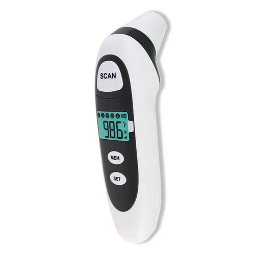 Dual-Mode Digital Thermometer with Color-Coded Fever Alert and Multi-Purpose Use