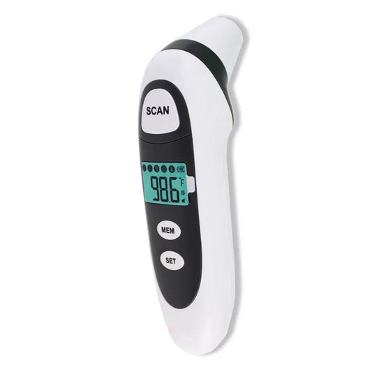 Dual-Mode Digital Thermometer with Color-Coded Fever Alert and Multi-Purpose Use