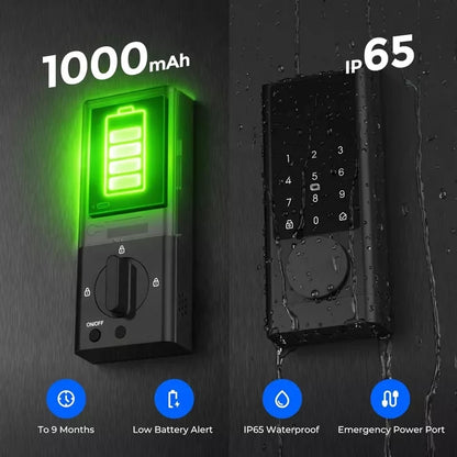 Smart Video Doorbell Lock with Fingerprint Access and Two-Way Audio